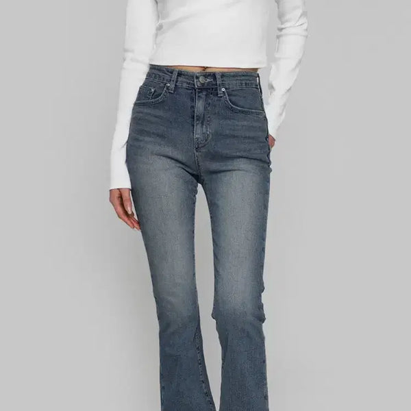[BUNJANG] Black Up Bootcut Denim Pants / 블랙업 부츠컷 데님