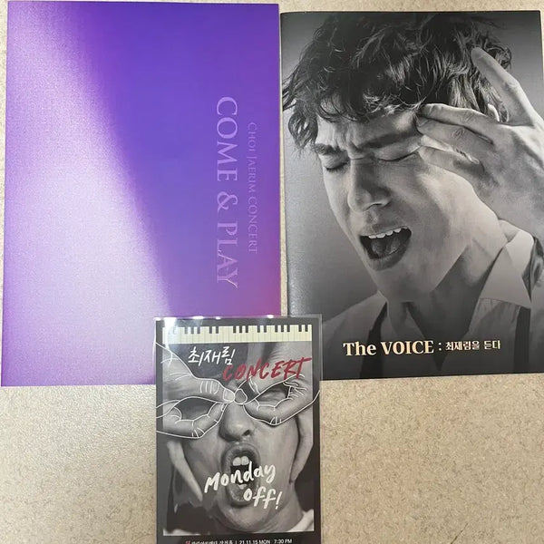 [BUNJANG] Choi Jae-rim Concert Program Books & Leaflets / 뮤지컬 배우 최재림 콘서트 프로그램북 및 리플렛