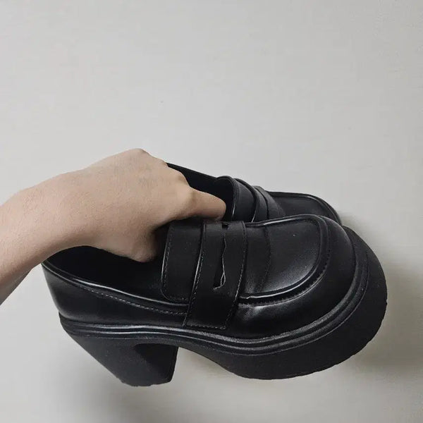 [BUNJANG] Haruta 9cm Black Loafers (230) / 하루타 9cm 검정색 230 팝니다