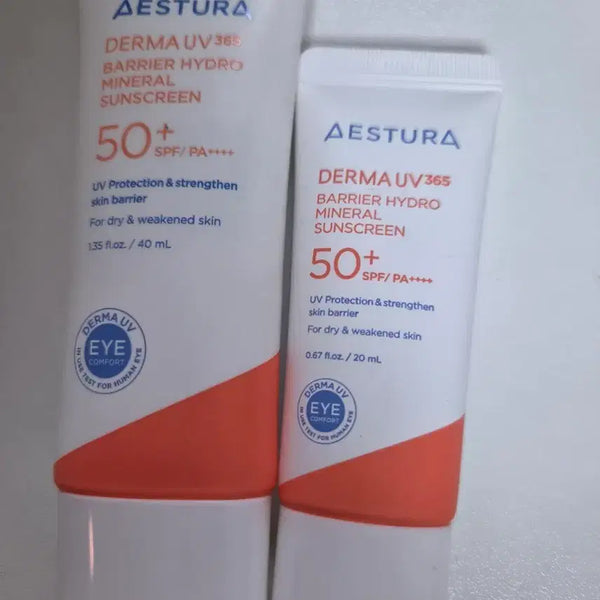 [BUNJANG] AESTURA Derma UV Barrier Moisture Inorganic Sunscreen SPF50+ PA++++ / 에스트라 더마유브이 장벽수분 무기자차 선크림