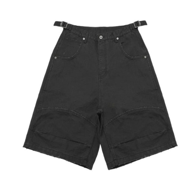 [BUNJANG] CANVAS 3D Knee Shorts Charcoal / [L] CANVAS 3D KNEE SHORTS CHARCOAL