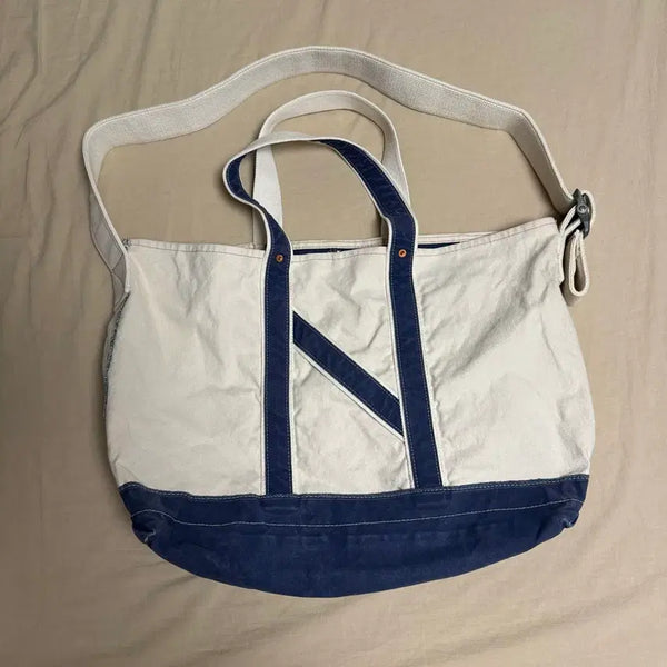 [BUNJANG] NICENESS L.LESH Tote Bag Natural Canvas / 나이스네스 l.lesh 토트백 내추럴