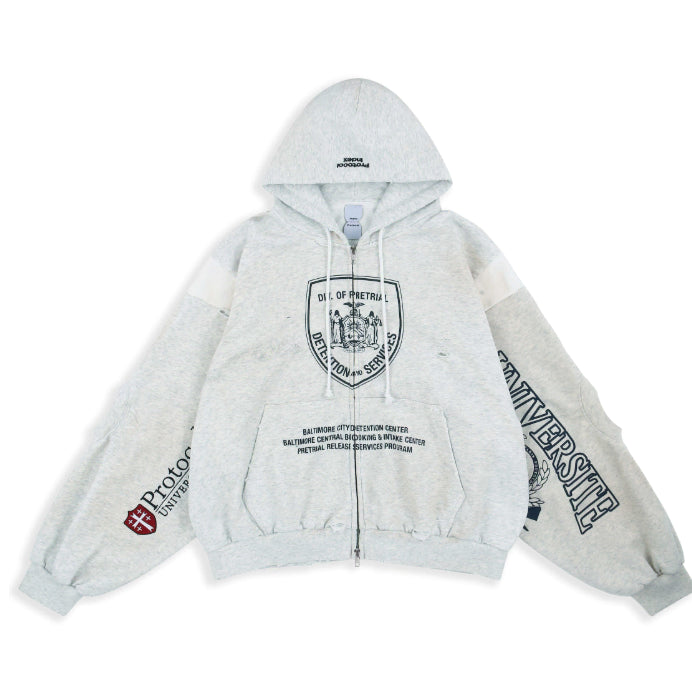 [BUNJANG] Protocol Index Reconstruct Sweat Zip Hoodie / [2] 프로토콜인덱스 리컨스트럭트 스웻집 후디