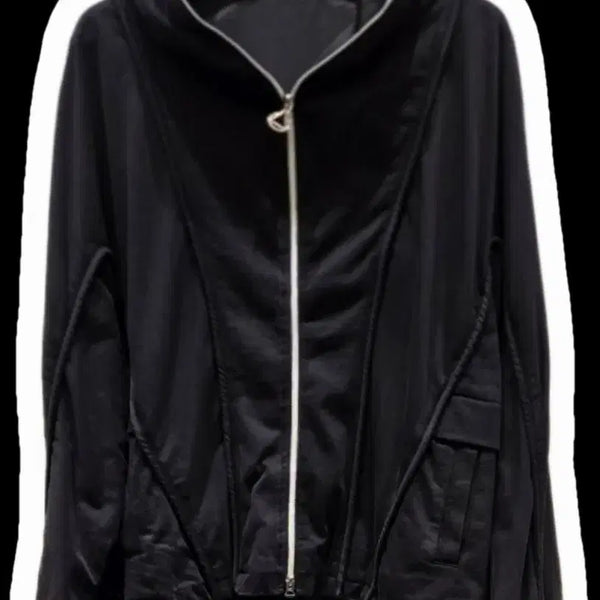 [BUNJANG] Solid Homme 24FW Side Zip Hoodie Full Zip Black / 솔리드옴므 사이드지퍼 후드 풀집업 46 48 50 52
