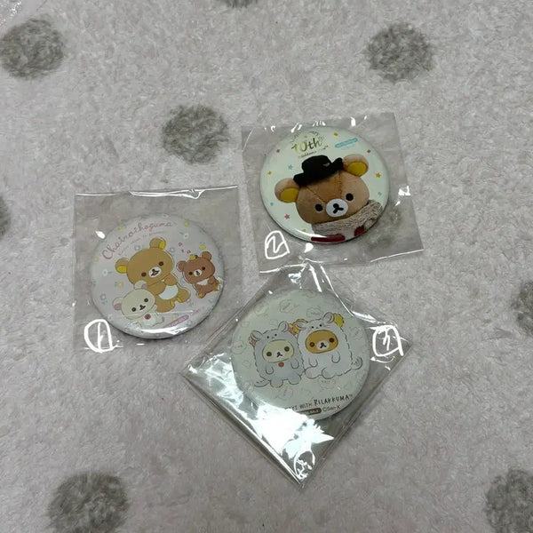 [BUNJANG] Classic Rilakkuma Round Refrigerator Magnet / 고전 리락쿠마 냉장고 자석 원형 방꾸