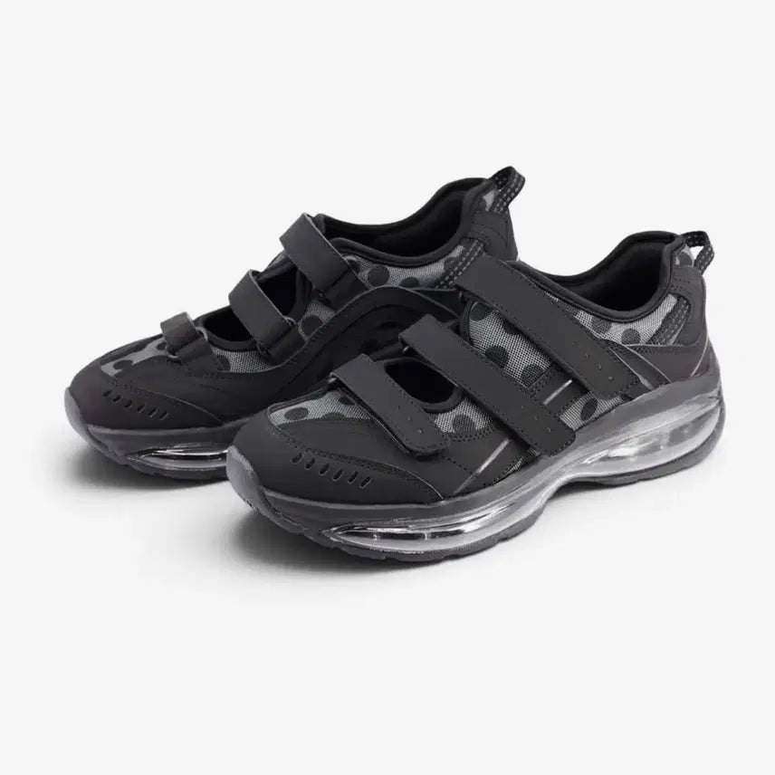 [BUNJANG] Yase 3-Strap Airsole Mary Jane Dot Grey / [240] 송이송이 x 야세 3-스트랩 에어솔 메리제인 도트 그레이