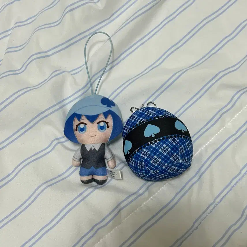 [BUNJANG] Shugo Chara! Amulet Spade Mickey Gashapon Plush & Web Lottery Charm Set / 캐릭캐릭체인지 애뮬릿 스페이드 미키 수호알 가챠 누이&웹쿠지 키링