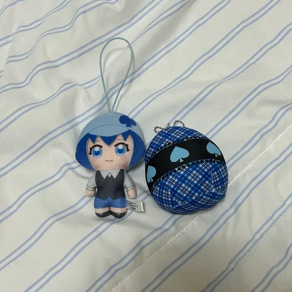 [BUNJANG] Shugo Chara! Amulet Spade Mickey Gashapon Plush & Web Lottery Charm Set / 캐릭캐릭체인지 애뮬릿 스페이드 미키 수호알 가챠 누이&웹쿠지 키링
