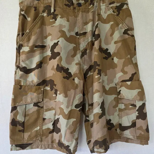 [BUNJANG] Levi's Camouflage Cargo Shorts / 리바이스 카무플라주 카고반바지 34