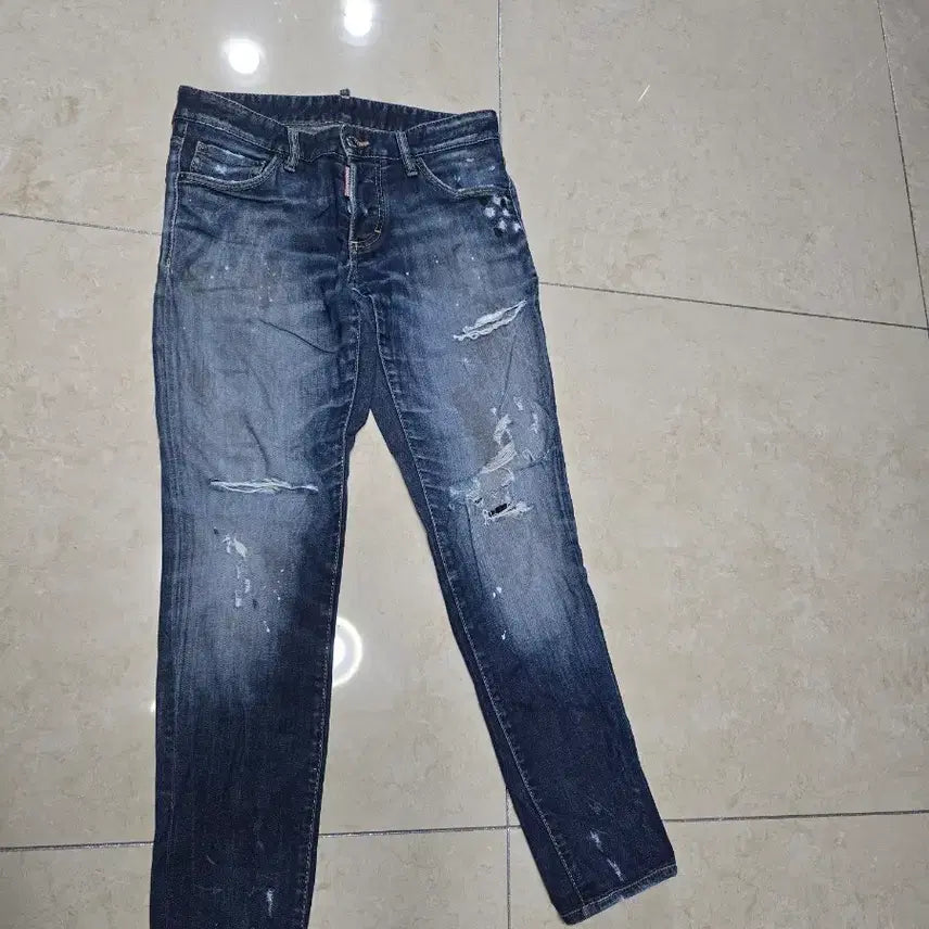 [BUNJANG] DSQUARED2 Pocket Leather Patch Jeans / 디스퀘어드 포켓가죽패치진