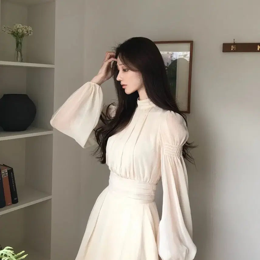 [BUNJANG] Labelle Blanc Flou Shirring Blouse / 새상품) 라벨르블랑 플루 셔링 블라우스