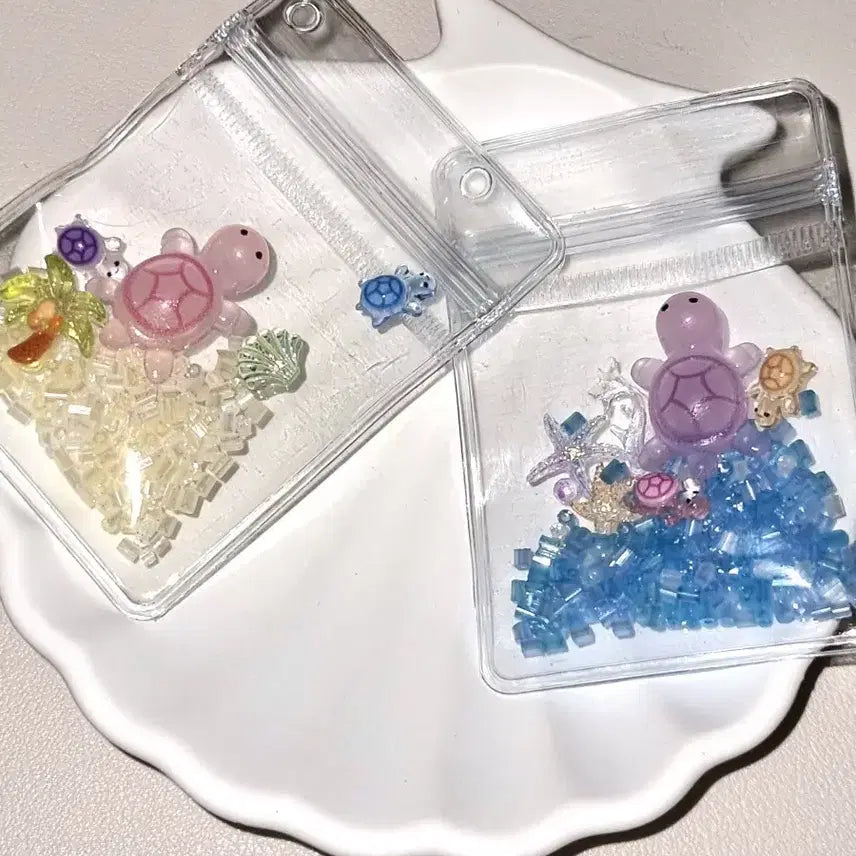 [BUNJANG] Turtle Charm Keychain / [거북이 키링] 바다 모래사장 여름 거북이 키링
