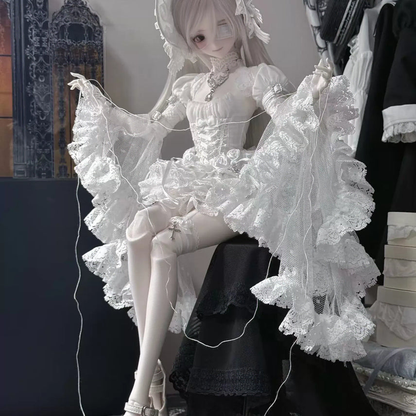 [BUNJANG] Chinese Shop-Made Witch's Invitation Outfit Set for MDD/MSD Dolls / MDD/MSD용 의상 중국샵작 마녀의 초대장 의상세트