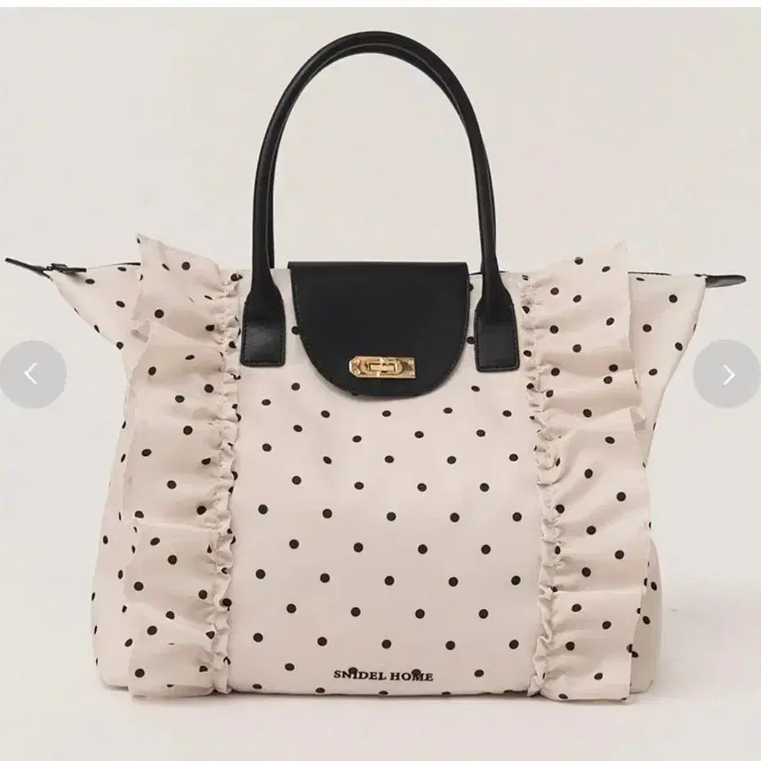 [BUNJANG] Snidel Home Frill Bag Nylon Dots / 스나이델홈 프릴백 나일론 도트