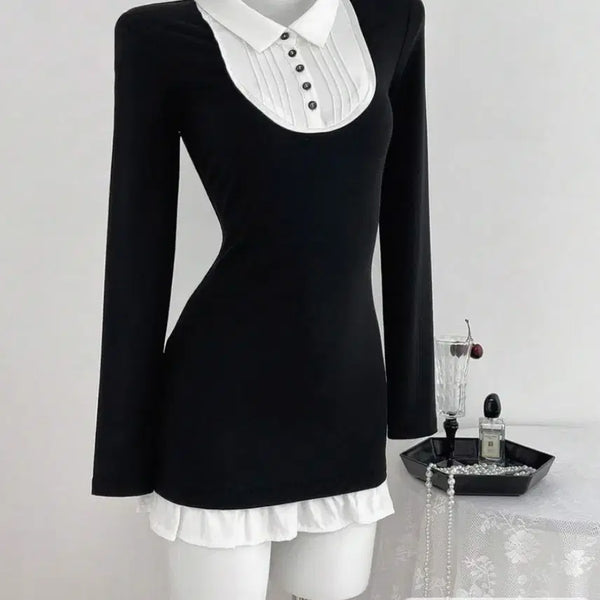 [BUNJANG] Slim Fit Collar Dress XS / 슬림핏 카라 원피스 XS