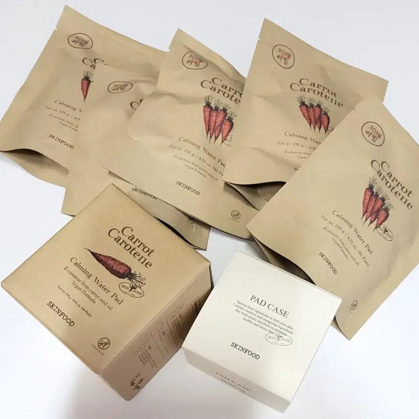 [BUNJANG] SKINFOOD Carrot Pad (60 pads + 5x Refill pads) / 스킨푸드 당근패드