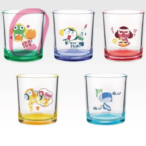 [BUNJANG] Keroro Characters Glass Cup Set / 굿즈일괄
