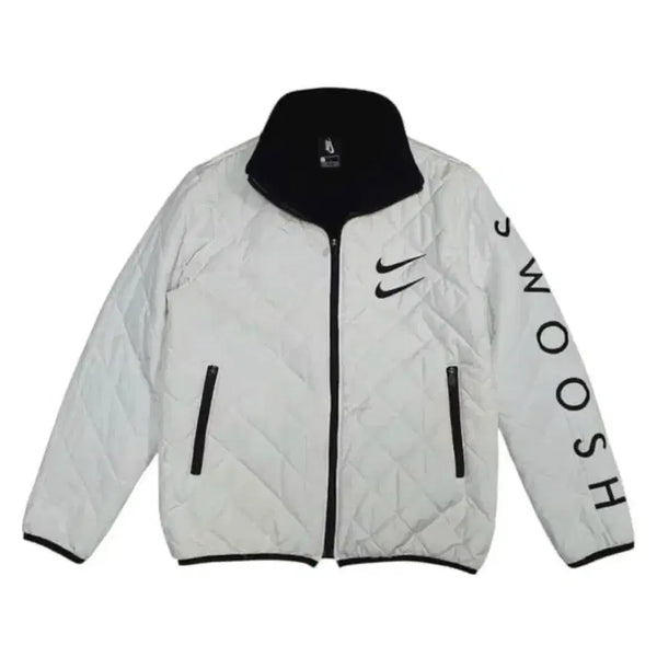 [BUNJANG] Nike Swoosh Quilting Jumper White / 나이키 스우시 퀄팅 점퍼 화이트 (m)
