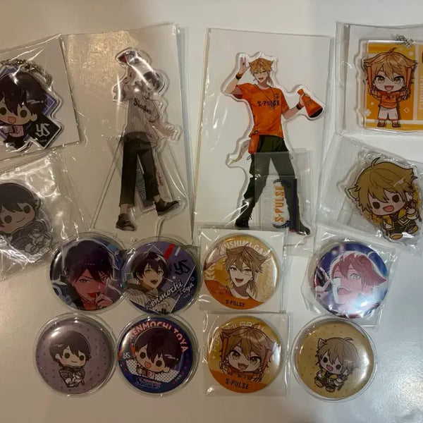 [BUNJANG] Nijisanji Togabito Kenmochi Touya Fushimi Gaku A1 Baseball Series Acrylic Keyring & Badge Set / 니지산지 토가비토 켄모치 토우야 후시미 가쿠 A1 세리그 아크릴 키링 뱃지