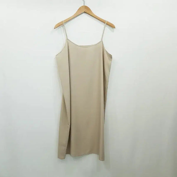 [BUNJANG] Uniqlo Layered Camisole Long Dress Women's L / R697 유니클로 연베이지 레이어드 란제리 슬리브리스 나시 롱 원피스 여L