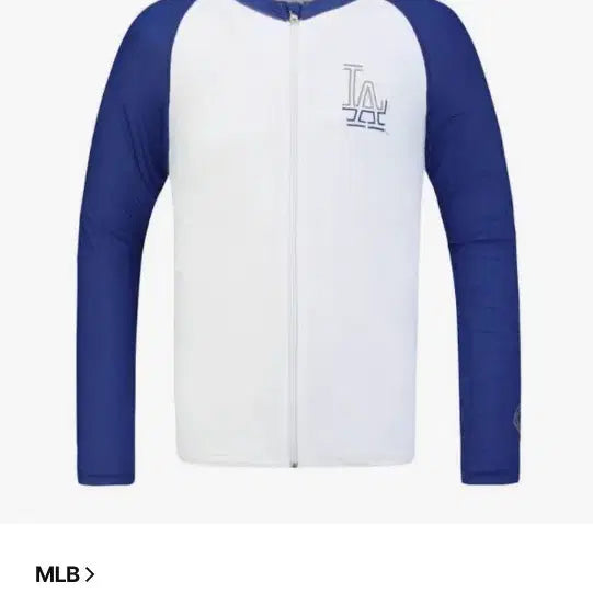 [BUNJANG] MLB Adult Unisex LA Dodgers Zip-Up Rash Guard MLSWSB8ML-07 / MLB 성인 공용 집업 래쉬가드 MLSWSB8ML-07