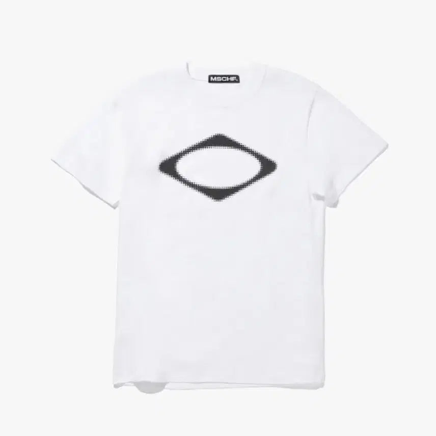 [BUNJANG] Mischief Rhombus Blur T-Shirt Basic White / 미스치프 롬버스 블러 티셔츠 베이직 화이트