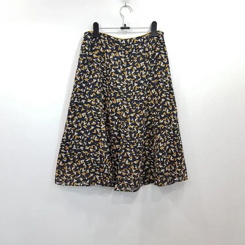 [BUNJANG] Vintage Pattern Flare Chiffon Midi Skirt / R698 JPN 빈티지 패턴 플레어 쉬폰 미디 스커트 여24