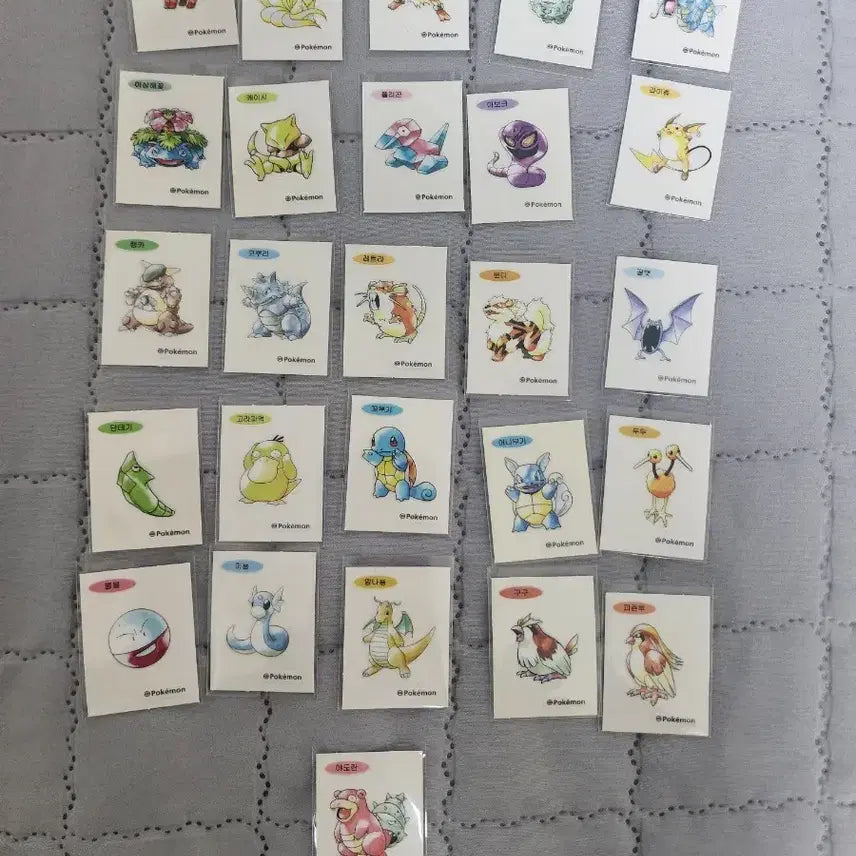 [BUNJANG] Pokemon 30th Anniversary Original Art Sdeak Seal Bundle Set / 포켓몬 30주년 오리지날 아트 띠부씰 26종 일괄