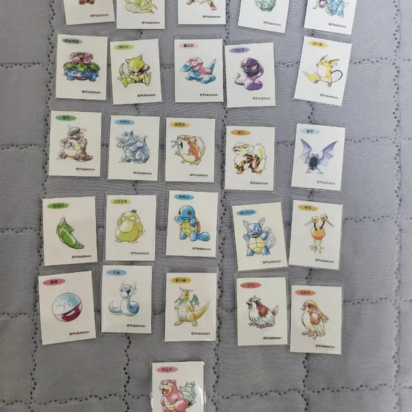 [BUNJANG] Pokemon 30th Anniversary Original Art Sdeak Seal Bundle Set / 포켓몬 30주년 오리지날 아트 띠부씰 26종 일괄