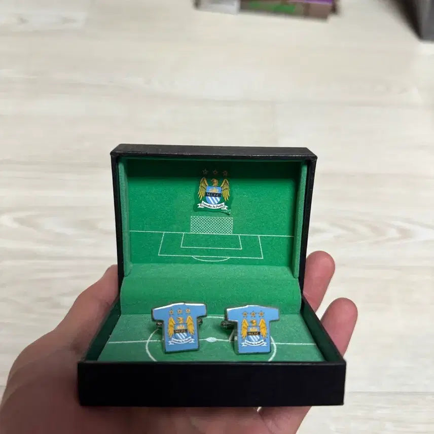 [BUNJANG] Manchester City Old Emblem Cufflinks / [극레어 제품] 맨체스터 시티 구형 엠블럼 커프링크스 미사용