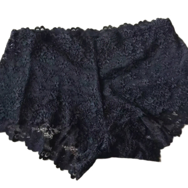 [BUNJANG] Lace See-Through Hipster Shorts Panty (Black) / 착샷 l ALL 레이스 시스루 힙허거 쇼츠 팬티 (블랙)
