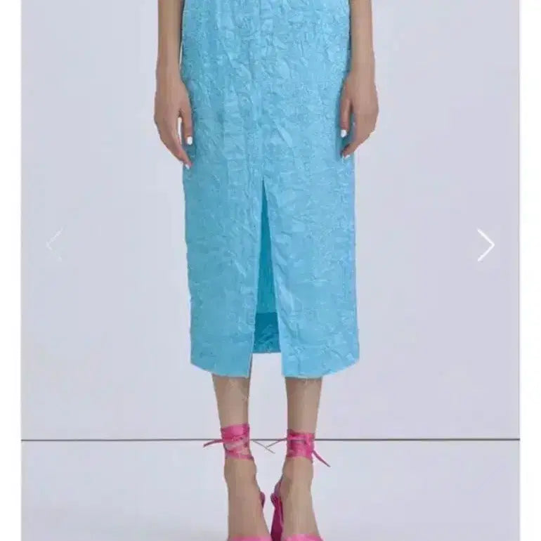 [BUNJANG] Wnderkammer Shirring Skirt Light Blue / 분더캄머 셔링 스커트 라이트 블루