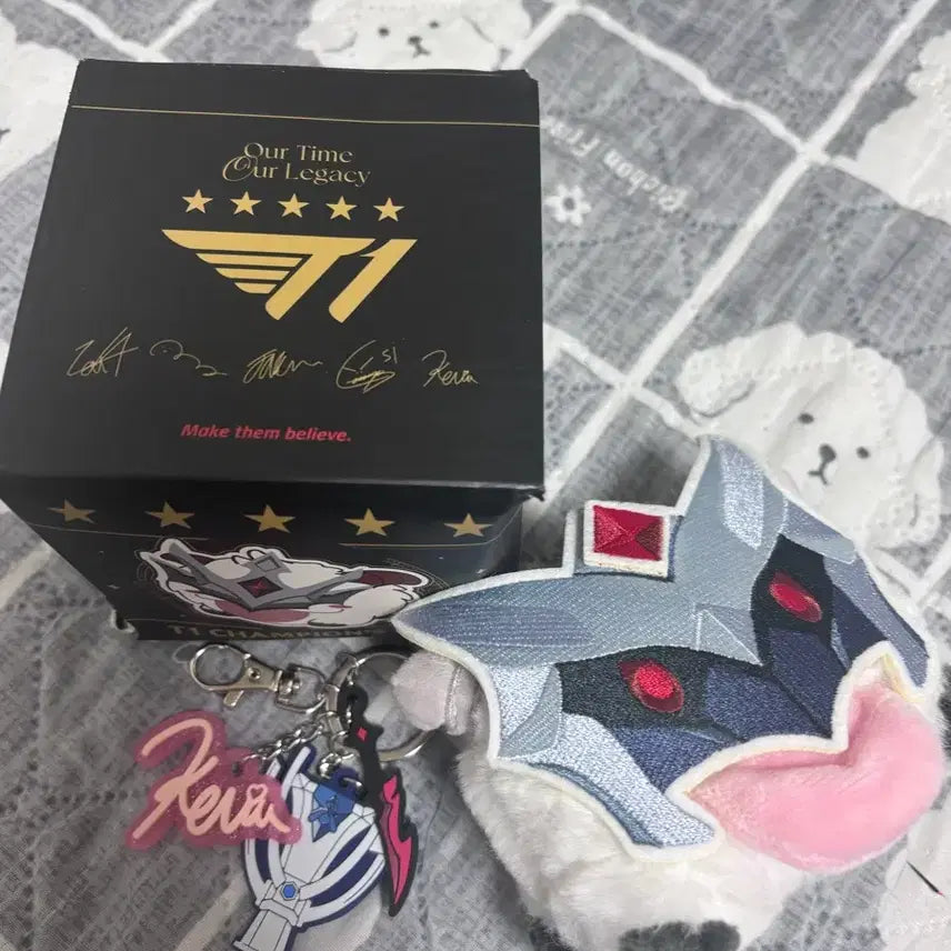 [BUNJANG] T1 2024 Worlds Championship Poro Plush Keychain Keria / 2024 티원 t1 월즈 우승 기념 포로 인형 키링 케리아