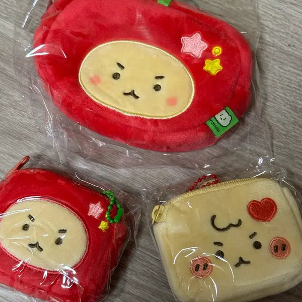 [BUNJANG] Etude Mang Ggom Pouch Set / 에뛰드 망곰 파우치 3종 일괄판매