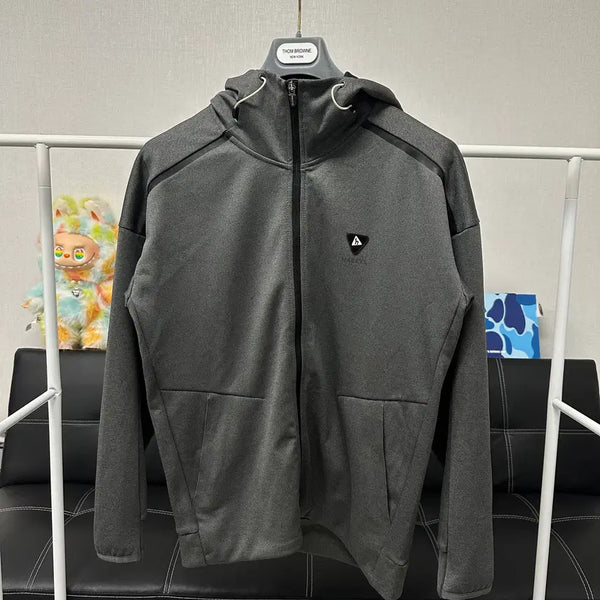 [BUNJANG] Hazzys Golf Men's Hooded Zip-Up Jacket Gray Size 100 / (사이즈100)헤지스골프-남성 후드 집업