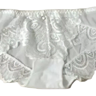 [BUNJANG] White See-through Lace Panty / 착샷 l 화이트 시스루 레이스 팬티