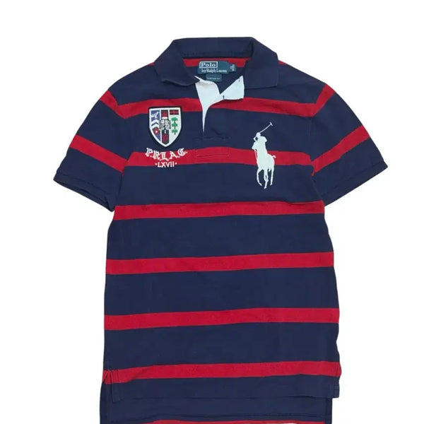 [BUNJANG] Polo Ralph Lauren Big Pony Striped Short Sleeve Polo Shirt / 폴로 랄프로렌 빅포니 스트라이프 반팔 카라티
