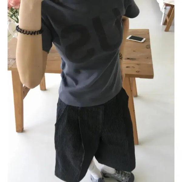 [BUNJANG] NTIZ US Pigment Short Sleeve T-Shirt Charcoal / 엔티즈 유에스 피그먼트 반팔티