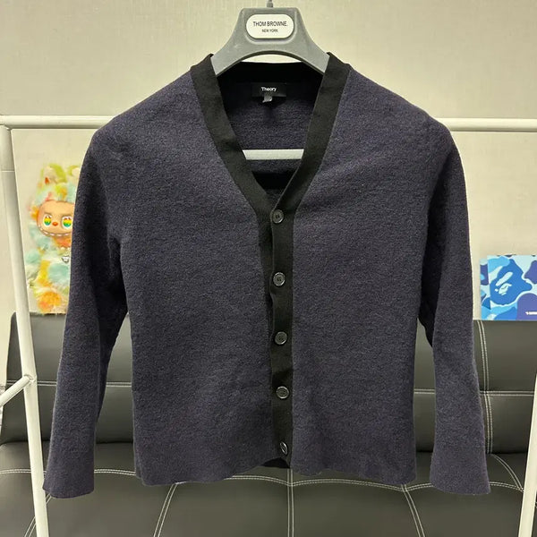 [BUNJANG] Theory Colorblock Wool Cardigan / (사이즈95)띠어리-배색 울 가디건