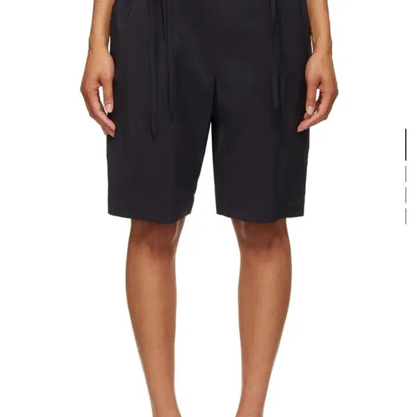 [BUNJANG] LE17SEPTEMBRE Navy Crepe Double String Shorts / LE17SEPTEMBRE 네이비 크레이프 더블 스트링 쇼츠