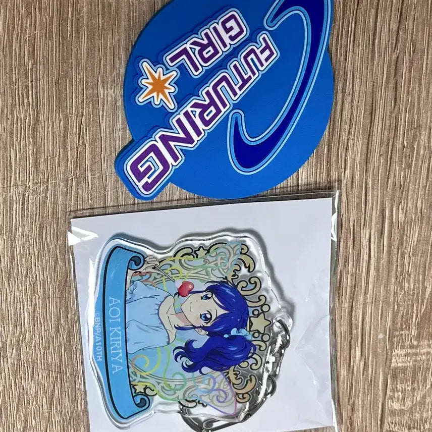 [BUNJANG] Aikatsu Aoi Keyring & Coaster Bundle / 아이카츠 아오이 키링,코스터 일괄 아이엠스타 마린
