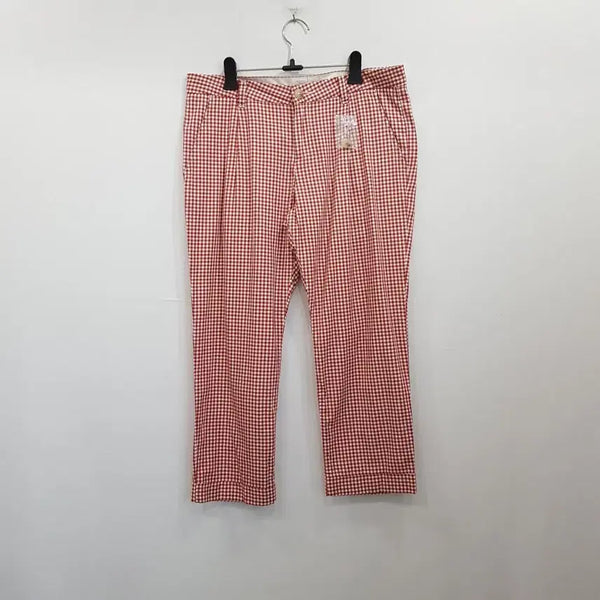 [BUNJANG] Uniqlo Checked Cotton 8-Length Pants Women's M / R702 유니클로 체크 패턴 골반 8부 코튼 면 바지 여M