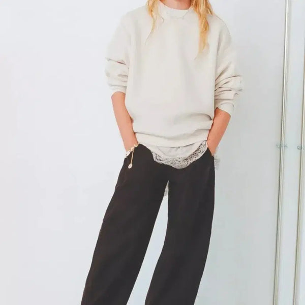 [BUNJANG] Zara Ivory Lace Sweatshirt - New / 자라 아이보리 레이스 맨투맨 새제품