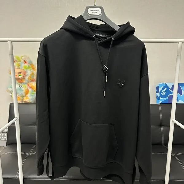 [BUNJANG] Zezosonggio Black Cat Embroidered Hoodie (Size 105) / (사이즈105)지제로송지오-블랙 고양이 후드티