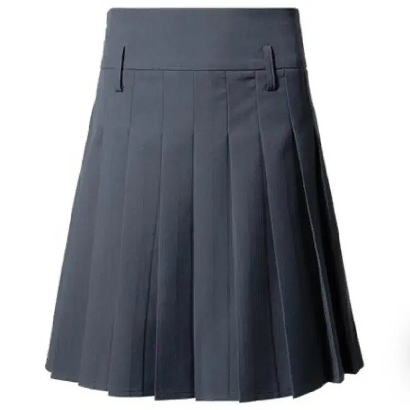 [BUNJANG] Old Laundry A-Line Pleated Skirt (Gray) / Old laundry 에이라인 플리츠 스커트