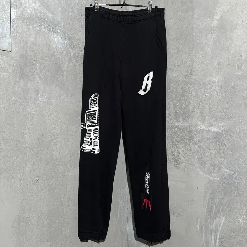 [BUNJANG] Billionaire Boys Club BBC Print Sweatpants Black / [M-L] 빌리네어 보이즈 클럽 BBC 프린트 스웨트 팬츠 블랙