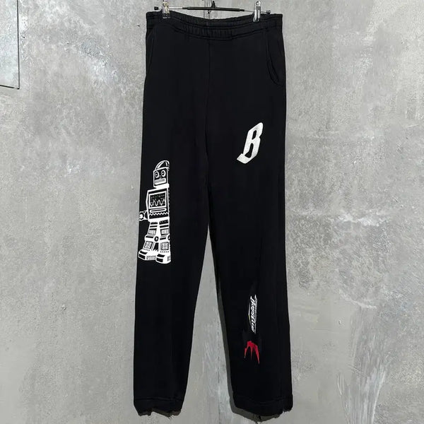 [BUNJANG] Billionaire Boys Club BBC Print Sweatpants Black / [M-L] 빌리네어 보이즈 클럽 BBC 프린트 스웨트 팬츠 블랙