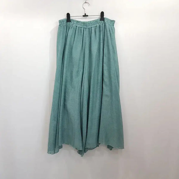 [BUNJANG] Vintage Shoe Mint Avant-garde 9-part Wide Leg Pants / R709 빈티지 밴딩 민트색 아방가르드 9부 통 와이드 바지 여2XL