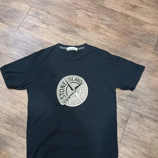 [BUNJANG] Stone Island Short Sleeve T-Shirt Black / 스톤아일랜드 반팔 티셔츠 블랙