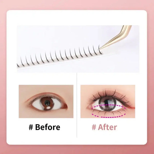 [BUNJANG] Underlash Eyelashes (5 pcs) / (5개) 언더래쉬 속눈썹 새상품